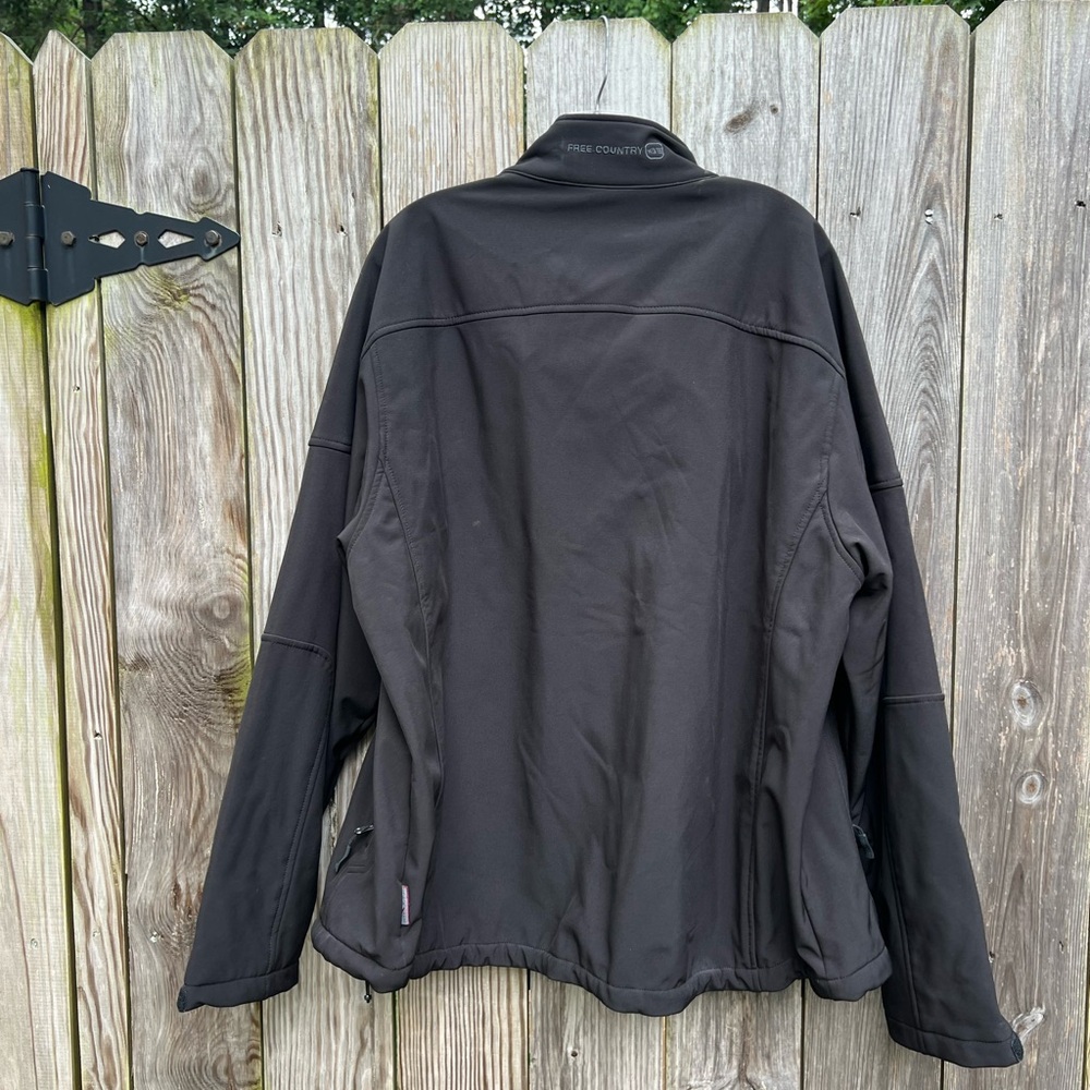 FREE COUNTRY Black Fleece Lined Windbreaker Jacket Mens XXL - Picture 13 of 15